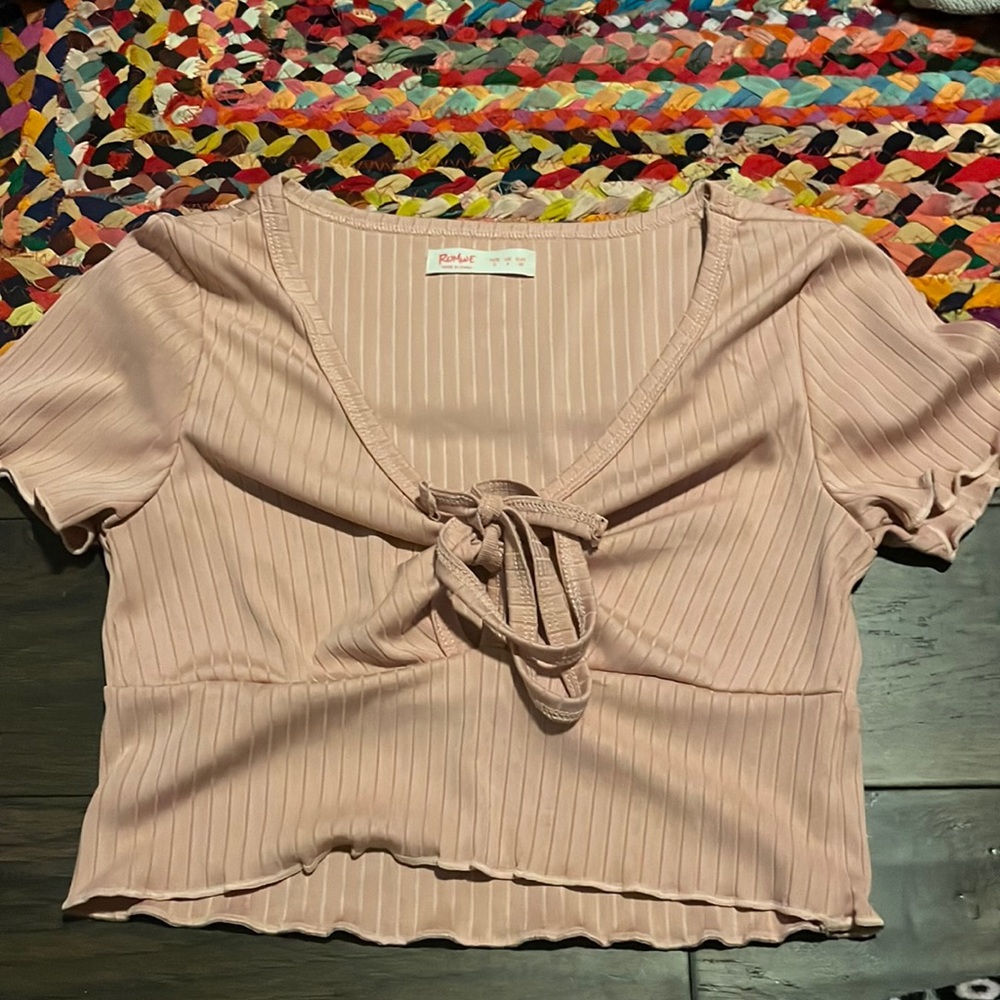 Dusty Rose Crop Top